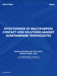 Effectiveness of Multipurpose Contact Lens Solutions Against Acanthamoeba Trophozoites