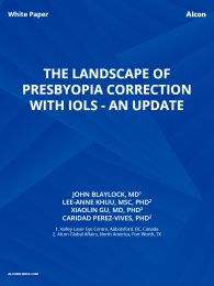 The Landscape Of Presbyopia Correction With IOLs - An Update